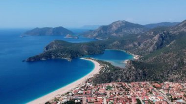 Deniz manzaralı oludeniz lagünü Türkiye 'nin sahil manzarası