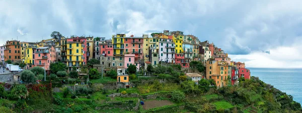 Corniglia Italia Región Cinque Terre Otoño Atardecer —  Fotos de Stock