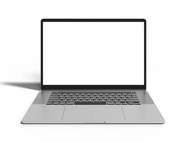 Realistyczny Laptop Makieta Notebooka Pustym Ekranem Dla Ciebie Projekt Izolowany — Zdjęcie stockowe