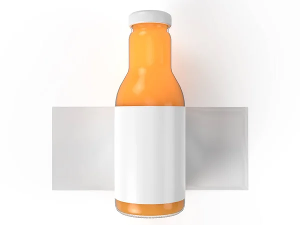 Professionele Hoogwaardige Juice Bottle Mockup Die Ontwerp Een Premium Look — Stockfoto