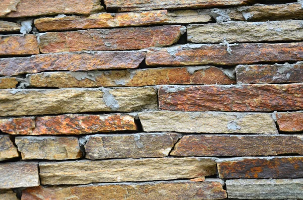 stock image Natural old castle stone wall texture for pattern and background