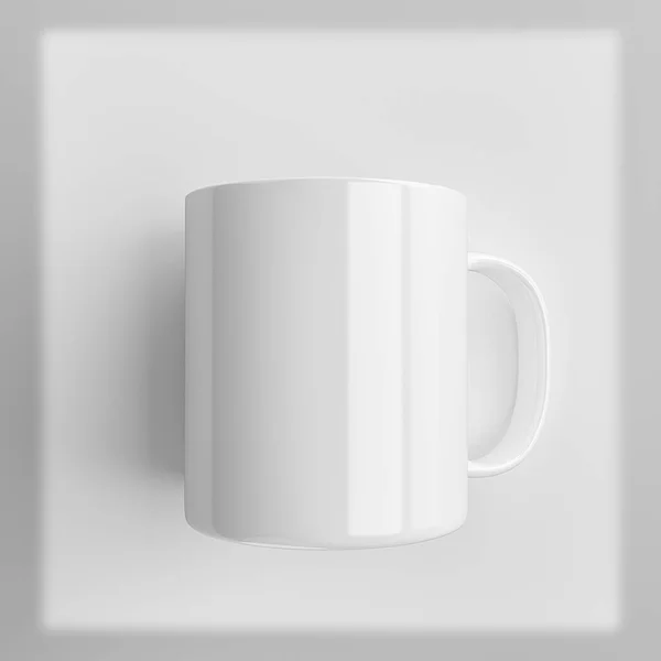 Mug Mock Isolated White Background High Quality Details Rendering — Stock Photo, Image
