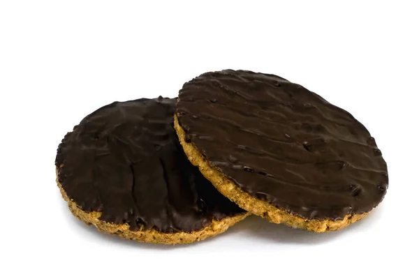 白い背景に隔離されたクッキーチョコレート 高品質の詳細 — ストック写真