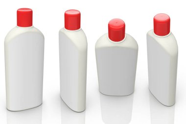 3B oluşturma - Yüksek çözünürlüklü resim beyaz Oval şablon beyaz arkaplanda izole edilmiş, yüksek kaliteli ayrıntılar