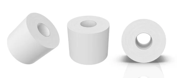 Візуалізація Зображення Високою Роздільною Здатністю Білий Шаблон Рулону Туалету Ізольовано — стокове фото