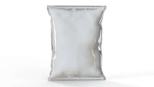 Рендеринг Изображение Высоком Разрешении Сумки Подушек Snack Изолированные Белом Фоне — стоковое фото