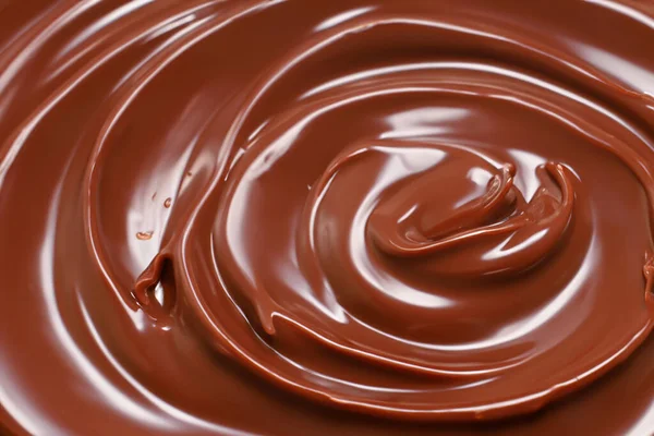 Vloeibare Wervelchocolade Gesmolten Achtergrond Rendering — Stockfoto
