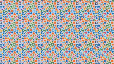 Vector Illustration EPS - Değişik şekilli renkli geometrik şekiller. Arka planlar, duvar kağıtları ve modern tasarımlar için ideal..