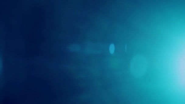 Справжнє Світло Витоку Анаморфної Лінзи Овальним Боке Боку Холодного Світла — стокове відео