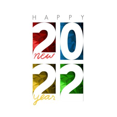 Happy new year 2022, horizontal banner. Brochure or calendar cover design template. Cover of business diary for year 2022. The art of paper cut.
