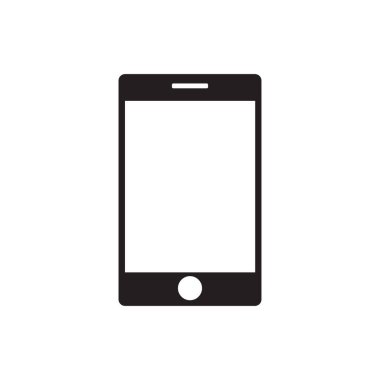 Smartphone Icon in trendy flat style isolated on gray background. Cellphone pictogram. Telephone symbol for your web site design, logo, app, UI. Vector illustration, EPS10.