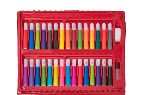 Bolígrafos Color Mágico Sobre Fondo Blanco —  Fotos de Stock