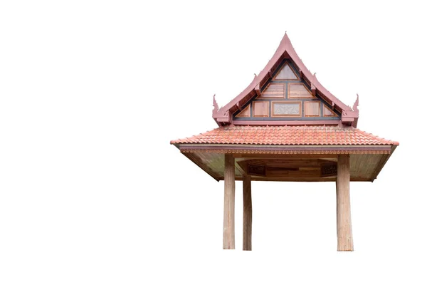 Thailändischer Pavillon Isoliert Auf Weißem Hintergrund Schneidpfad — Stockfoto