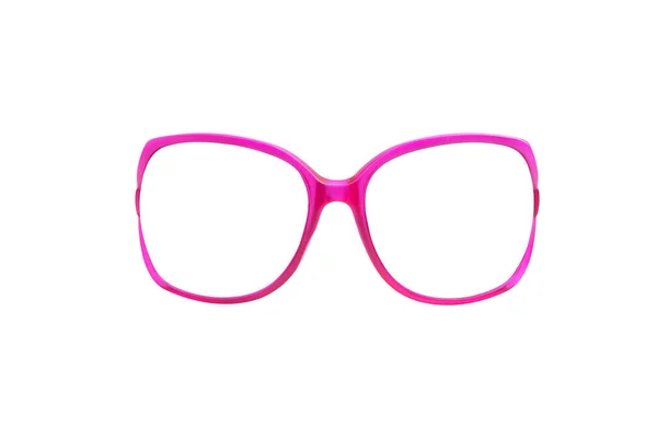 Rosa Solglasögon Isolerad Vit Bakgrund Urklippsbana — Stockfoto