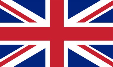 Flag of United Kingdom. Vector illustration clipart
