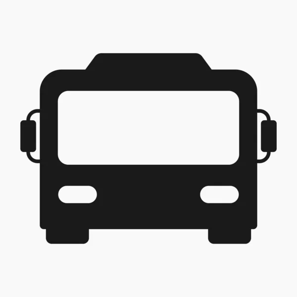 Громадський Транспорт Автобус Вид Спереду Іконка Векторні Ілюстрації — стоковий вектор