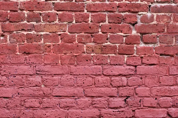 砌体质感 天然红砖背景 坚实的房屋墙壁 高质量的照片 — 图库照片