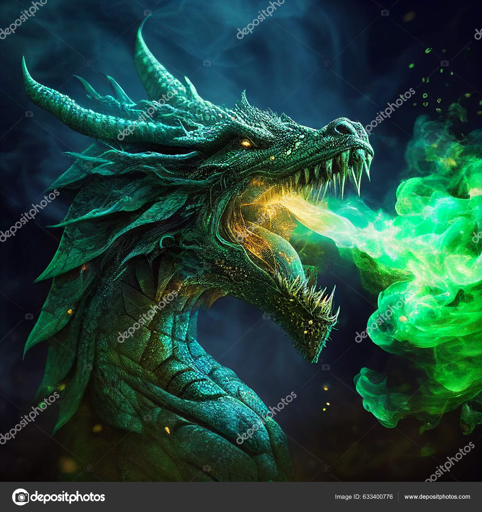Fantasy Alien Dragon Stock Photo by ©amernian12345 633400776