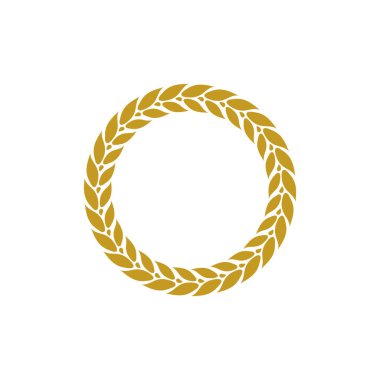 Zamansız Tasarım Projeleri için Zarif Çelenk Yaprak Laurel Çelengi. Logolar, davetiyeler ve ödüller için mükemmel. Bu defne çelengi, her türlü yaratıcı işe biraz incelik katıyor..