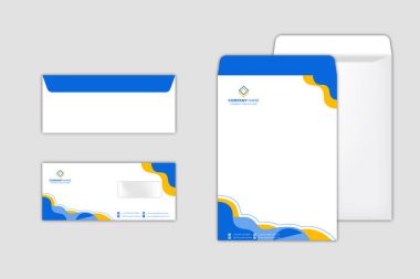 Kurumsal Zarf Tasarım Şablonu seti
