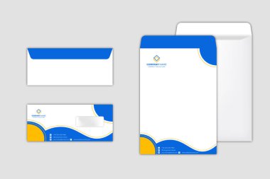 Kurumsal Zarf Tasarım Şablonu seti