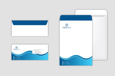 Kurumsal Zarf Tasarım Şablonu seti