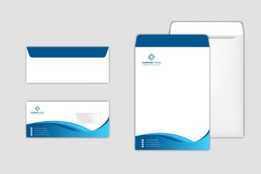 Kurumsal Zarf Tasarım Şablonu seti