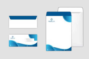 Kurumsal Zarf Tasarım Şablonu seti
