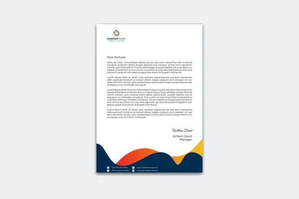 stock vector Modern business and corporate letterhead template