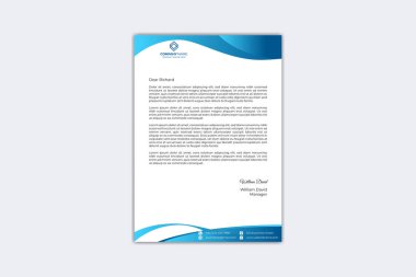 Creative letterhead design template