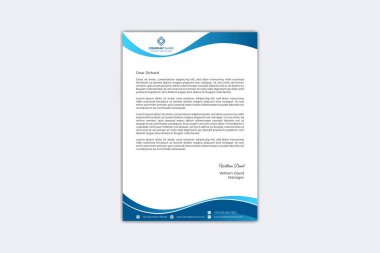 Creative letterhead design template