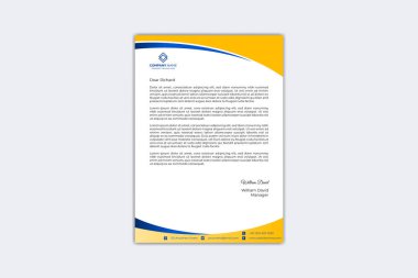 Creative letterhead design template