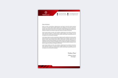 Creative letterhead design template