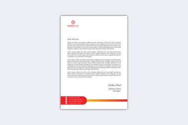 Creative letterhead design template