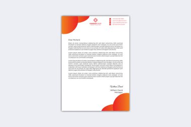Creative letterhead design template