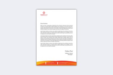 Creative letterhead design template