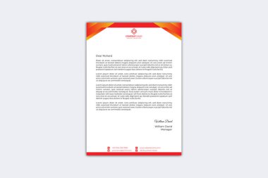Creative letterhead design template