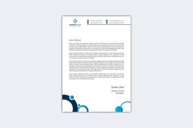 Creative letterhead design template