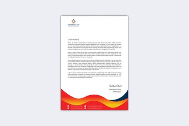 Creative letterhead design template