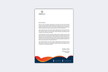 Creative letterhead design template