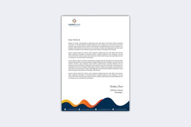 Creative letterhead design template