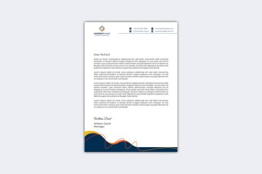 Creative letterhead design template