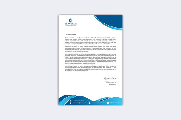 Creative letterhead design template