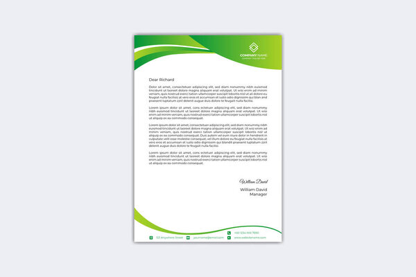 Creative letterhead design template