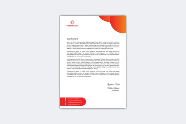 stock vector Creative letterhead design template