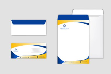 Kurumsal Zarf Tasarım Şablonu seti