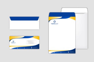 Kurumsal Zarf Tasarım Şablonu seti