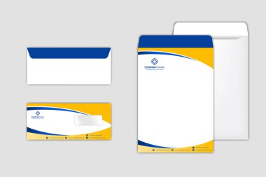 Kurumsal Zarf Tasarım Şablonu seti