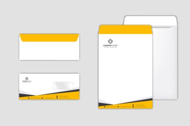 Kurumsal Zarf Tasarım Şablonu seti