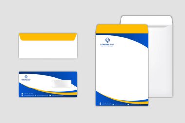 Kurumsal Zarf Tasarım Şablonu seti